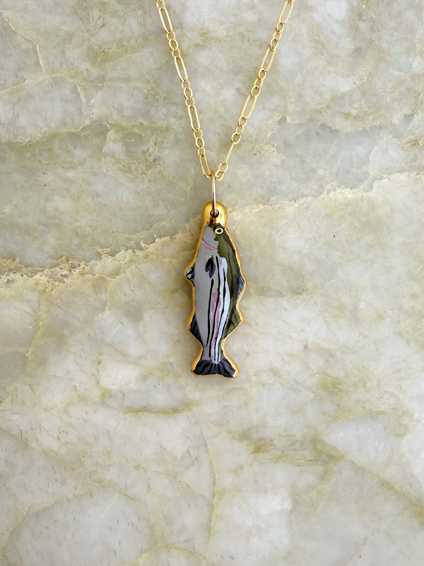 Striped Sea Bass- CHARM ONLY